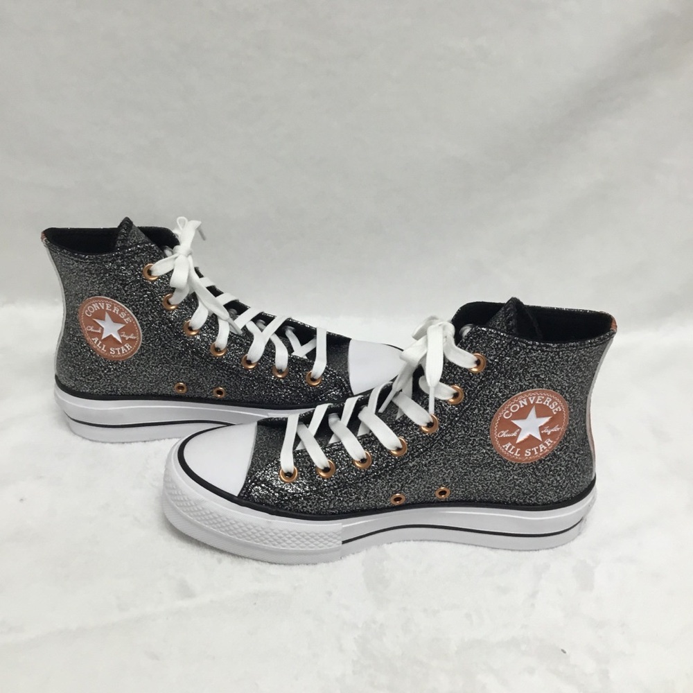 Converse All Star Metallic Glitter Sz 7